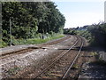 Southern approach to Weston Railway Station