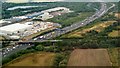 M25 south of Junction 15 from the air