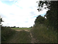 TM2564 : Footpath off the A1120 Saxtead Road by Geographer