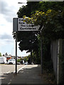 Roadsign on the A1214 Colchester Road