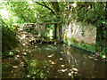 Footbridge over stream