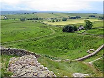 NY7567 : Hadrian's Wall near Steel Rig by Andrew Curtis