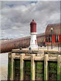SJ3389 : Lighthouse at Woodside Ferry Terminal by David Dixon