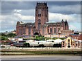 SJ3589 : Liverpool Cathedral, View from the River by David Dixon