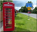 Telephone box on the Main Road of Crick