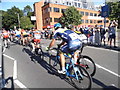 The Prudential London-Surrey road race by Norbiton Station