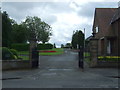 Cemetery gates on Hardhill Road