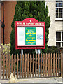 TM1570 : Jubilee Baptist Church sign by Geographer