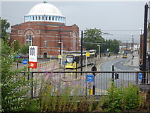SD8912 : Rochdale Station:  View to Maclure Road by Dr Neil Clifton