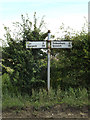 Roadsign on the B1077 Eye Road