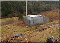 Gas utility below the A4107 in Abergwynfi