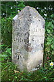 Benchmarked boundary stone, Roman Road