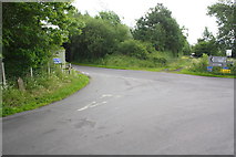 NY6920 : Road junction at SE end of Roman Road by Roger Templeman