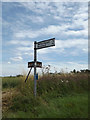 TM1367 : Roadsign on High Lane by Geographer