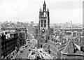 NZ2563 : Newcastle-on-Tyne, 1960: St Nicholas Street and Church from Castle Keep by Ben Brooksbank