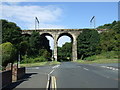 Railway bridge crossing Ord Drive (A698)