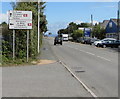 Railway stations directions sign alongside Wern Road, Goodwick