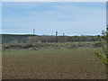 Farmland and East Coast railway at Ayton