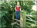 Stile on footpath between Liverpool Old Road and Haunders Lane