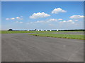 MoD satellite communication dishes on Colerne airfield