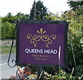 Sign for the Queens Head, Great Whittington