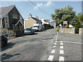 Road junction in Llanddaniel Fab