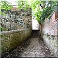 Steps on a footpath