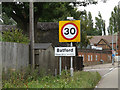 TL1414 : Batford Village name sign by Geographer