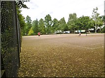 SJ8490 : Didsbury, tennis court by Mike Faherty