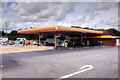 SK8156 : Fuel Forecourt, Friendly Farmer Service Area at Winthorpe by David Dixon