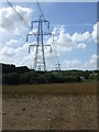 Farmland and power lines