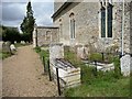 Graves with spikes, Wissett churchyard