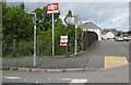 Clunderwen railway station name sign