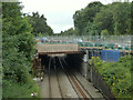 Work on A673 bridge over railway at Heath Charnock