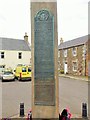 Brass War Memorial plaques on the Market Cross, Abernethy