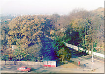 TQ3371 : Autumn view north from Raleigh Court, over Dulwich Wood, 1982 by Ben Brooksbank