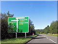 A494 approaching A470 junction