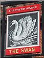 TQ1769 : The Swan sign by Oast House Archive