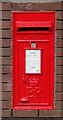 Queen Elizabeth II postbox in a Hendre Road wall, Llangennech