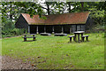 TQ0752 : The barn, Hatchlands Park by Alan Hunt
