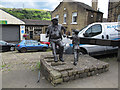 Lock gate sculpture, Sowerby Bridge