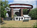 Railway bridge next to Victoria Park