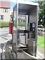 Public telephone box in Paxton