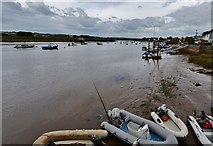 SX9687 : Topsham: The River Exe from Topsham Quay by Michael Garlick
