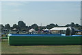 View of an array of chimneys of houses off Ballards Road from Old Dagenham Park