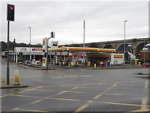 SE2834 : Fuel filling station beside Kirkstall Road, Leeds by Graham Robson