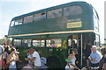 View of a Green Line bus in the Steam and Cider Festival in Old Dagenham Park