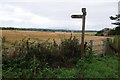 Footpath sign at Besford