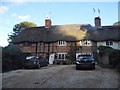 Thatched cottages on Farleigh Road, Cliddesden