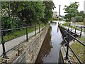 The Huddersfield narrow canal at Slaithwaite (pronounced Slawit)